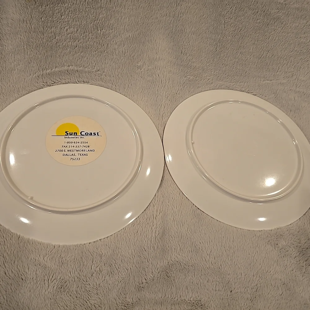 Vintage‎ McDonalds Melamine Plates Set of 2 Ronald Hamburglar 1995 Holiday Zoo